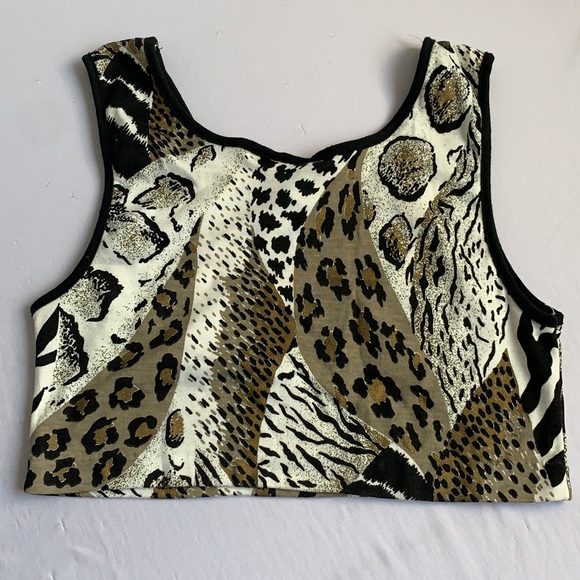 Vintage Crop Top Animal Print - Picture 5 of 5